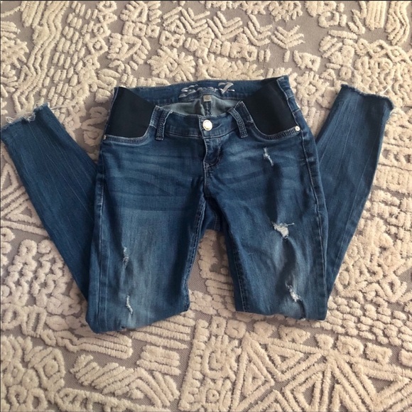 Seven7 maternity side panel jeans - Picture 3 of 5
